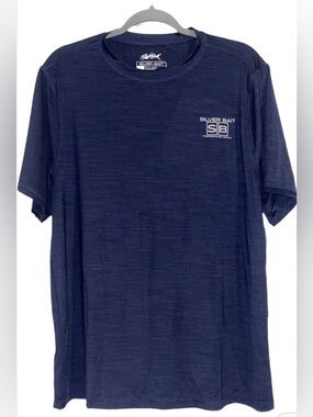 Silver Bait Men's Navy Short Sleeve Performance Tee